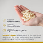 Premier Research Labs Active Digestive Enzymes with Probiotic and Prebiotics - Promotes Full-Spectrum Digestive Support - with Amylase, Protease & Lipase, 60 Plant-Sourced Capsules