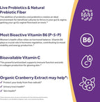 Doctor's Recipes Probiotics for Women, 100 Billion CFU, 18 Probiotic Strains, Prebiotics, Cranberry, P-5-P & VC, Vaginal, Digestive & Immune Support, Shelf-Stable, 30 Vegan Caps
