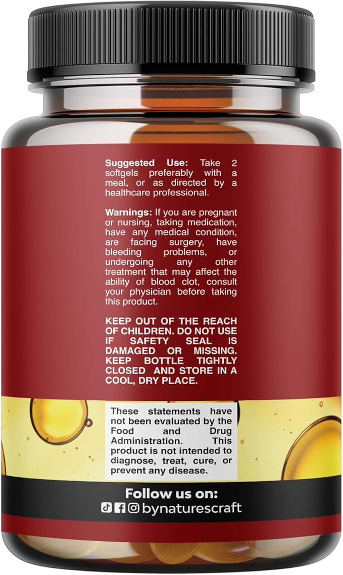 Icelandic Wild Caught Cod Liver Oil Softgels - Fish Omega 3, EPA, DHA, Vitamin D & A, 1000mg Per Serving - Burpless Capsules for Healthy Heart, Healthy Joints, Brain & Immune Support - 240 Count