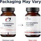 Designs for Health Homocysteine Supreme - Methylated B Vitamins with Riboflavin, B6, B12, Folate, L-Serine & TMG for Brain Support & Heart Health - Methylated Multivitamin (60 Capsules)