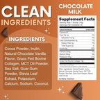 My Adventure to Fit Hydrolyzed Collagen Powder for Women - Grass Fed for Muscle Growth & Chocolate Collagen Protein Powder - Keto Collagen Powder for Joints & Gut Health - Chocolate Milk 420g