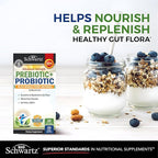Advanced Prebiotics and Probiotics for Women & Men, Immune, Digestive & Gut Health with L. Reuteri, Inulin Fiber, Digestive Enzymes, Non-GMO, Gluten-Free, Dairy-Free, 30 Capsules