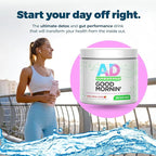 Project AD Life Good Morning Detox and Performance Drink, Naturally Flavored and Formulated with L-GLutamine, Apple Cider Vinegar, and Aloe Vera (24 Servings, Iced Tea)