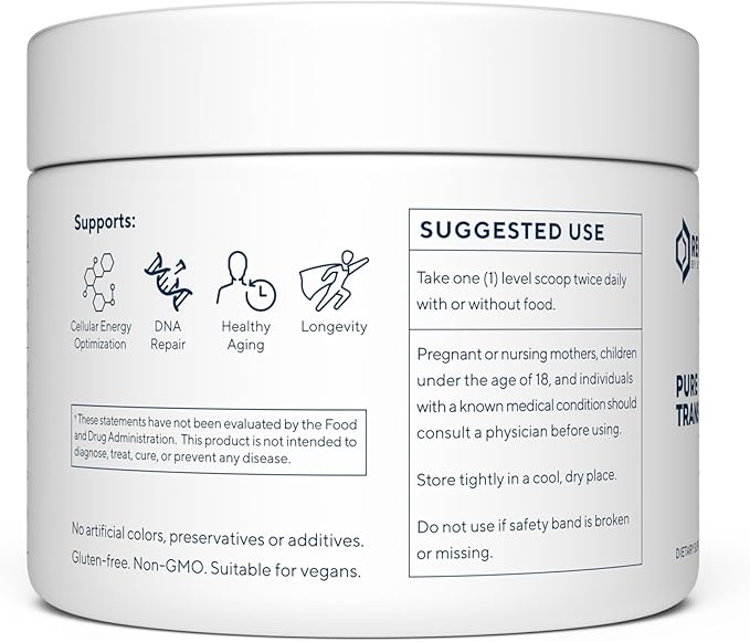 Renue By Science Resveratrol | High Strength Resveratrol Supplement | 100g Trans Resveratrol Powder | Reservatrol 200 Day Supply | Non-GMO & Allergen Free | Manufactured in the USA Third-Party Tested