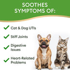 15-in-1 Liquid Multivitamin for Dogs & Cats - Glucosamine for Dogs, Cranberry, Vitamin B Complex - Balanced Ingredients for Joint, Digestive, Immune, Skin & Coat and UTI Support - US Made - 2.0Fl Oz