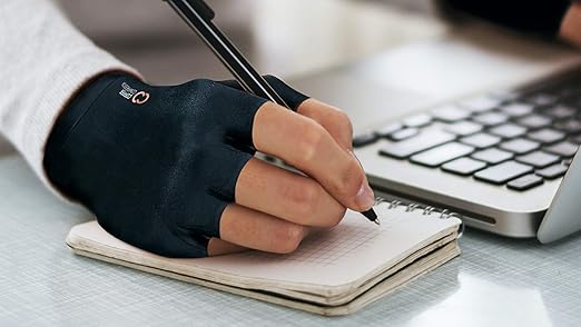 Copper Compression Arthritis Gloves | Fingerless Arthritis Carpal Tunnel Pain Relief Gloves For Men & Women | Hand Support Wrist Brace For Rheumatoid, Tendonitis, Swelling, Crocheting 2 Pairs Black XS