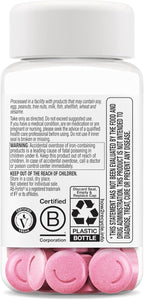 OLLY Delightful Iron Chewable Tablet, Iron Supplement from AB Fortis, Fruit Punch Flavored, 30 or 20 Day Supply - 60 Count