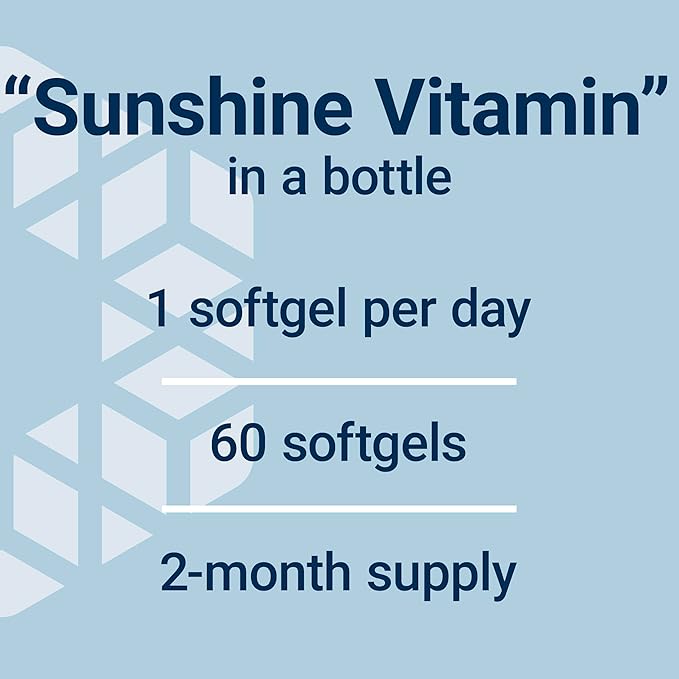 Life Extension Vitamin D3 125 mcg (5000 IU), Bone Health, Brain Performance, Immune System Support, Gluten-Free, Non-GMO, Once Daily, Two-Month Supply, 60 Softgels