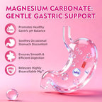 2 Pack Magnesium Carbonate 500mg Gummies, High Absorption Magnesium Supplement for Adults - Support Muscle Function, Vegan, Sugar Free, Raspberry Flavor, 120 Count