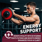 Nextdia Brain & Mood Support Gummies, Super Vitamin B Complex for Men & Women, All B Vitamin B1 B2 B3 B5 B6 B7 Folate MethyB12 with PABA, Inositol, Choline, Supports MTHFR Gene & Energy, Vegan, 120Ct