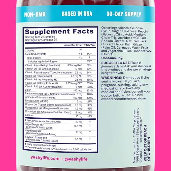 Gummies for Menopause | Hormone-Free Supplements for Women | Clinically Backed | 30 Servings | Helps Alleviate Hot Flashes, Night Sweats, & Mood Swings | Supports Libido | BlackBerry Flavor