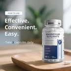 iMATCHME Magnesium Glycinate 850mg Capsules with L-Theanine, Chamomile & GABA for Sleep, Calmness, Muscle, Bone Health & Immune Support, Magnesium for Women and Men, Vegan, High-Absorption, 120 Count