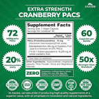 Zazzee Ultimate Urinary Tract Support Bundle | Super Concentrated Proanthocyanidin Cranberry Extract Capsules Plus D-Mannose 1000mg Capsules for UT & Bladder Cleansing (60 Servings Each)