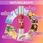 Bioidentical Estriol Cream for Women Menopause Relief - Intimate Vaginal Moisturizing Peach Cream for Women - for Vaginal Dryness & Vulva Itch – 50g / 1.76 oz