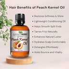 Pure Carrier and Essential Oils for Skin Care, Hair, Body Moisturizer for Face-Anti Aging Skin Care (Peach Kernel Oil, 4oz)