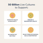 Renew Life Extra Care Digestive Probiotic Capsules, 50 Billion CFU Guaranteed, Daily Supplement Supports Immune, Digestive, Respiratory Health(1), L. Rhamnosus GG, Dairy, Soy and Gluten-Free, 90 Count