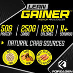 Forzagen Lean Gainer Premium Mass Builder | Mass Gainer Protein Powder for Men & Women | High Calorie Protein, Weight Gain, Bulk, Muscle Building Supplement | Vanilla, 8 lbs. (11 Servings)