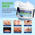 Antifungal Cream for Jock Itch: 2% Miconazole and Herbal Formula for Itchy Skin Relief Extra Strength - Cures Ringworm Athletes Foot Tinea Versicolor 100g