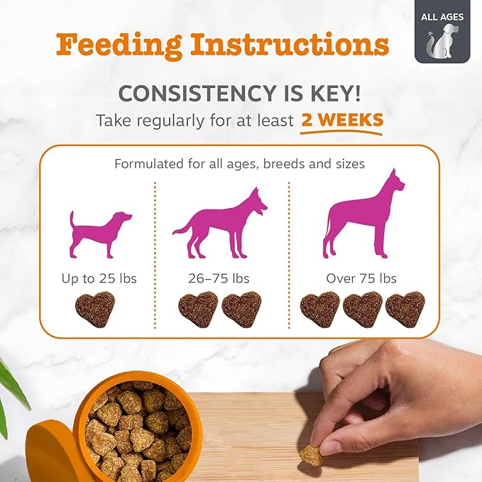 Zesty Paws Vet Strength Mobility Bites Beef & Bacon Flavor Hip & Joint Support Chews for Dogs with Glucosamine, Chondroitin, MSM, Hyaluronic Acid & Serrazimes - 90 Count