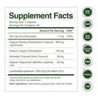 Deo Fresh Probiotic & Chlorophyll Capsules - Internal Deodorant & Body Odor Control with Zinc, Charcoal - Full Body Deodorizer, Fresh Breath & Skin & Gut Support - 2 Month Supply