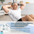 Magnesium Complex Gummies for Women Men 400mg, 8 Forms of Magnesium Glycinate, Citrate, Malate - Sugar Free Calm Magnesium Gummies Supplement with Magnesium Ashwagandha, D3, B12 for Relax,Vegan,120Cts