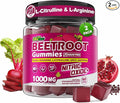 Organic Beet Root Gummies with L-Citrulline & L-Arginine, Nitric Oxide Supplements for Men and Women, Grape Seed, Pomegranate, Saffron for Circulation, Vâsculâr & Vitality, Vegan, Sugar Free, 120 Cts