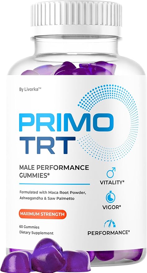 Primo TRT Gummies - Official for Men Advanced Natural Formula, PrimoTRT Male Gummies for Maximum Performance & Support for Overall Wellness Reviews, Primos TRT Gummys for 1 Month