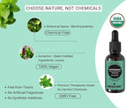 Earth N Pure Peppermint Essential Oil (Pudina Oil) Undiluted, Natural and Therapeutic Grade with Glass Dropper - 50 ml