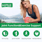 Glucosamine Chondroitin MSM and Turmeric Supplement -Joint Support Supplementfor Women & Men with Boswellia & Glucosamine Sulfate 1500 mg. Used for Cartilage & Joint Health & Flexibility