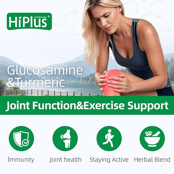 Glucosamine Chondroitin MSM and Turmeric Supplement -Joint Support Supplementfor Women & Men with Boswellia & Glucosamine Sulfate 1500 mg. Used for Cartilage & Joint Health & Flexibility