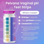 Pelvana Vaginal pH Test Strips for Women – 50 Strips, At-Home BV and Yeast Infection Test Kit, Vaginal pH Tester to Differentiate Between Conditions