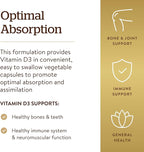 Solgar Vitamin D3 (Cholecalciferol) 125 Mcg (5000 IU), 120 Vegetable Capsules - Helps Maintain Healthy Bones & Teeth - Immune System Support - Non-GMO, Gluten Free, Dairy Free, Kosher - 120 Servings