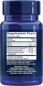 Life Extension Super Ubiquinol CoQ10 with PQQ, coenzyme Q10, pyrroloquinoline Quinone, Heart Health Supplement, Maximum Absorption, 100 mg, Non-GMO, Gluten-Free, 30 softgels