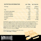 Warrior Crunch High Protein Low Carb White Chocolate Crisp Bar, 64 g, Pack of 12