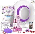 Fivona Yoni Care Kit 4 in 1 - pH Balanced Natural Yoni Oil, Herbal Bar Soap for Feminine V Wash, Detox V Stream Herbs Sunrise, Foldable Sitz Bath Steam Pot