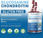 Natures Aid Glucosamine Chondroitin Gummies with MSM & Elderberry Extra Strength - Joint Support, Antioxidant Immune Support Supplement for Adults, Men & Women.(2 Pack)