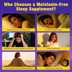 Melatonin Free Sleep Gummies for Adults with Magnesium, Valerian Root, 5-HTP & Herbal Blend - Natural Sleep Aid Supplements - Non-Habit Forming, Sugar Free, Strawberry Flavor, 60 Count (2)