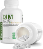 Bronson DIM 200 MG Supplement Diindolymethane with BioPerine for Enhanced Absorption, Estrogen Metabolism & Maintains Balanced Hormone Levels, 60 Vegetarian Capsules