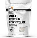 It's Just! - 100% Whey Protein Concentrate, GLP-1 Friendly, Made in USA, No RBST/rBGH Hormones, Premium WPC-80, No Added Flavors or Artificial Sweeteners (1.25 Pound, Unflavored)