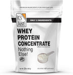 It's Just! - 100% Whey Protein Concentrate, GLP-1 Friendly, Made in USA, No RBST/rBGH Hormones, Premium WPC-80, No Added Flavors or Artificial Sweeteners (1.25 Pound, Unflavored)