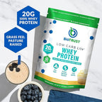 BioTrust Low Carb Lite, 20 Grams of Grass-Fed Whey Protein Isolate, 100 Calories, ProHydrolase Digestive Enzymes, Non-GMO, Free from Soy and Gluten, rBGH-Free (14 Servings) (Vanilla Cupcake)