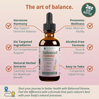 Rejuvica Health Balanced Femme - Advanced Female Balance Support Supplement - Liquid Delivery for Better Absorption - Vitex, Dong Quai, Black Cohosh, Maca Wild Yam & More!