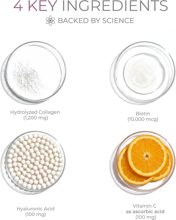 Hydrolyzed Collagen Peptides Pro-Structural Protein for Men and Women 1500mg, Multi Dietary Supplement for Skin, Hair, Bones and Joint Support, 120 Capsules