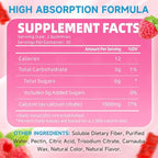 2 Pack Calcium Citrate Gummies, Sugar Free Calcium Citrate 1000mg for Muscle Healthy, Absorption Calcium Supplements for Adults & Kids, Raspberry, 120 Count