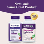 Natrol Melatonin 5mg Fast Dissolve Tablets, Sleep Support Supplements for Adults, Strawberry Flavor, 150 Tablets, Up to 150 Day Supply