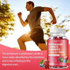 Potassium Citrate Gummies 1500mg, Potassium Supplement for Women & Men, Support Leg Cramps & Muscle Health, Vegan, Mixed Berry Flavor 60 Count