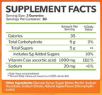 Vitamin C 1000mg Gummies (90 Count) - Maximum Strength Chewable Immune Support & Collagen Support for Adults & Kids - Natural Green Apple Flavor - Gluten Free, Non-GMO, Vegetarian - 90 Gummies