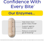 Enzymedica - GlutenEase Extra Strength, Complete Gluten & Casein Formula with Digestive Enzymes + DPP-IV, 30 Capsules