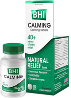 MediNatura BHI Calming Support Tablets – Natural, Plant-Based Support for Simple Nervous Tension, Irritability & Sleeplessness – Relaxation & Nighttime Support – 100 Count