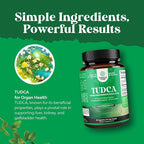 Advanced Bile Salt TUDCA Supplement-Extra Strength TUDCA 500mg per Serving Bile Salts for Gallbladder Kidney and Liver Support-High Purity Tauro Ursodeoxycholic Acid Liver and Gallbladder Cleanse 30ct